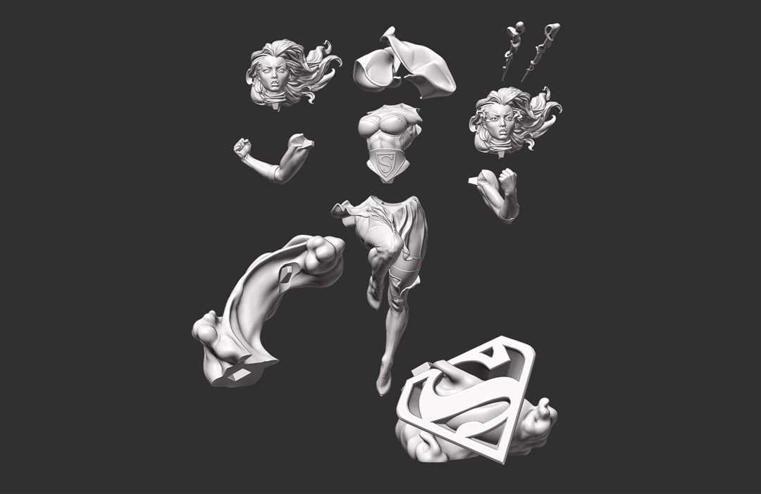 1576 DC Bombshell Supergirl NSFW - Kara Starikov - STL 3D Print Files