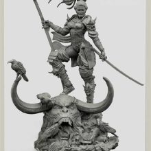 Lady Samurai Warrior NSFW- STL - 3d Print Files