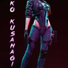 2294 Motoko Kusanagi - Ghost in the Shell - STL 3D Print Files