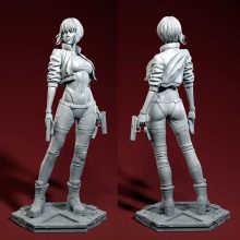 2294 Motoko Kusanagi - Ghost in the Shell - STL 3D Print Files