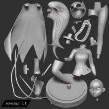 3024 Batgirl - DC Comics - STL 3D Print Files