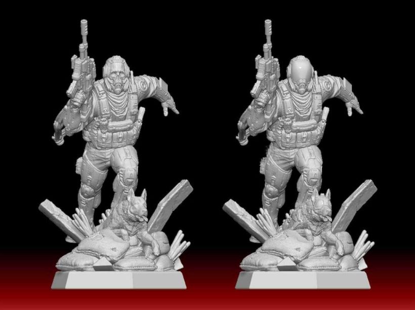 SkullSoldierK9 Statue Loot Studios
