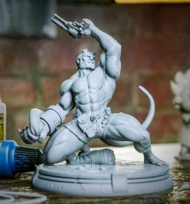 Hellboy stl files 3d printing model
