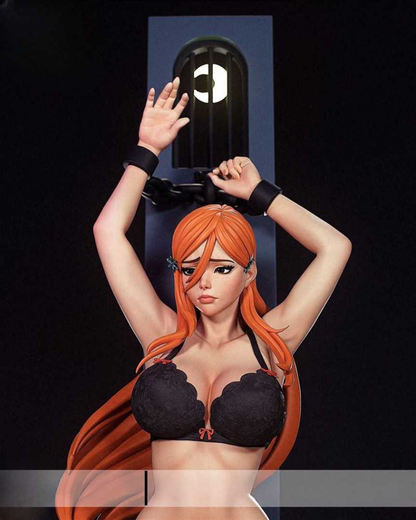 3700 Orihime Inoue NSFW - Bleach - STL 3D Print Files