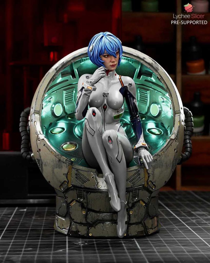 4010 Rei Ayanami - Evangelion - STL 3D Print Files