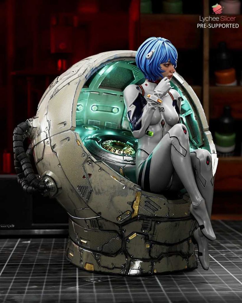 4010 Rei Ayanami - Evangelion - STL 3D Print Files