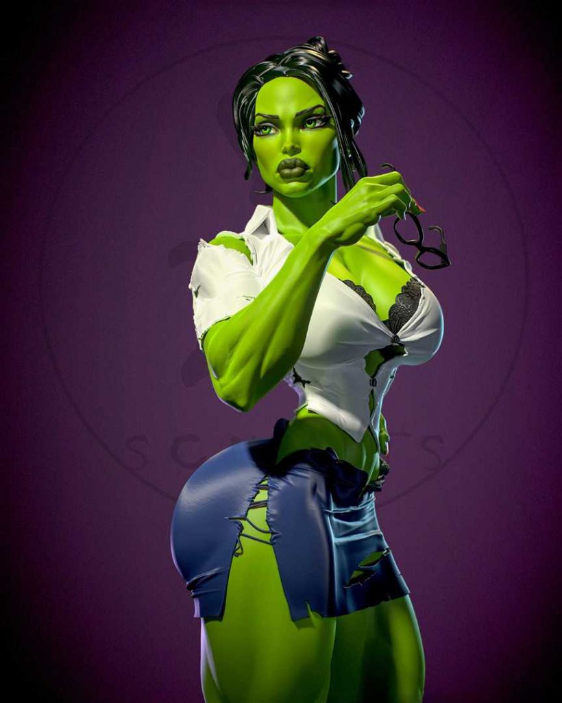 3973 She Hulk NSFW - Marvel Comics - STL 3D Print Files