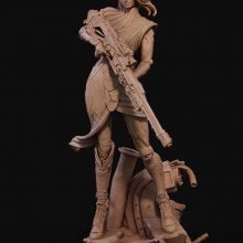 4106 Aryn - Cyberpunk Assassin - STL 3D Print Files