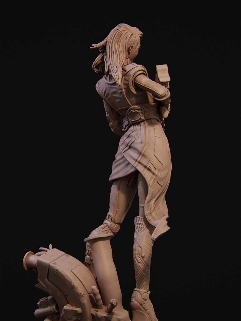 4106 Aryn - Cyberpunk Assassin - STL 3D Print Files