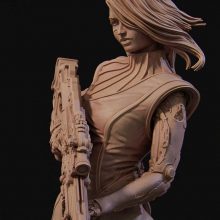 4106 Aryn - Cyberpunk Assassin - STL 3D Print Files