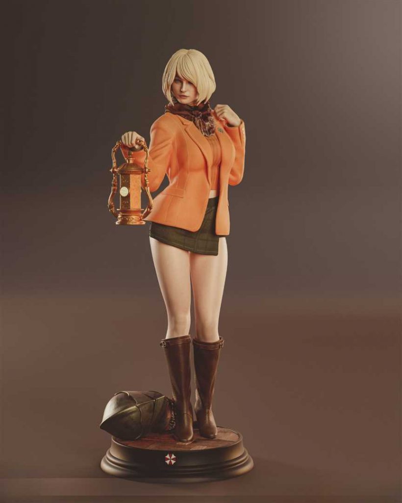 4233 Ashley Graham NSFW - Resident Evil - STL 3D Print Files X 3D Animations