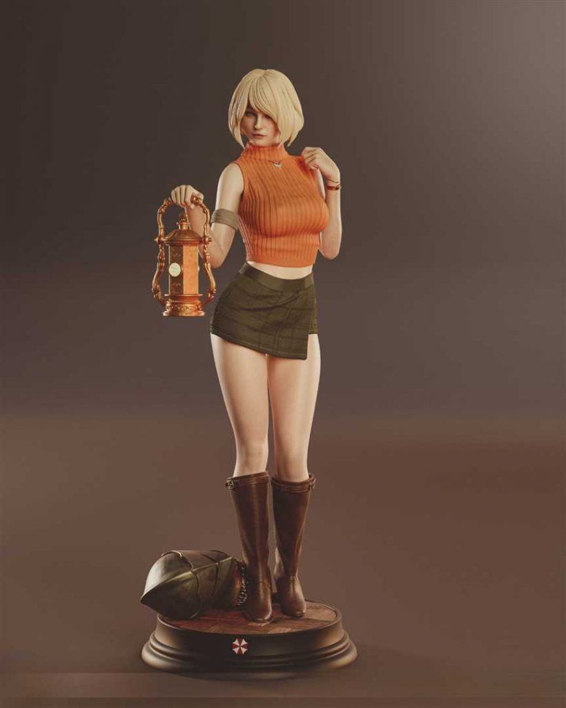 4233 Ashley Graham NSFW - Resident Evil - STL 3D Print Files X 3D Animations
