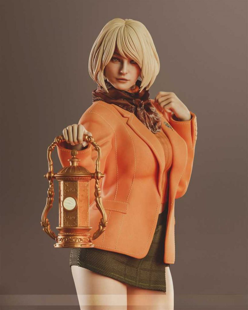 4233 Ashley Graham NSFW - Resident Evil - STL 3D Print Files X 3D Animations
