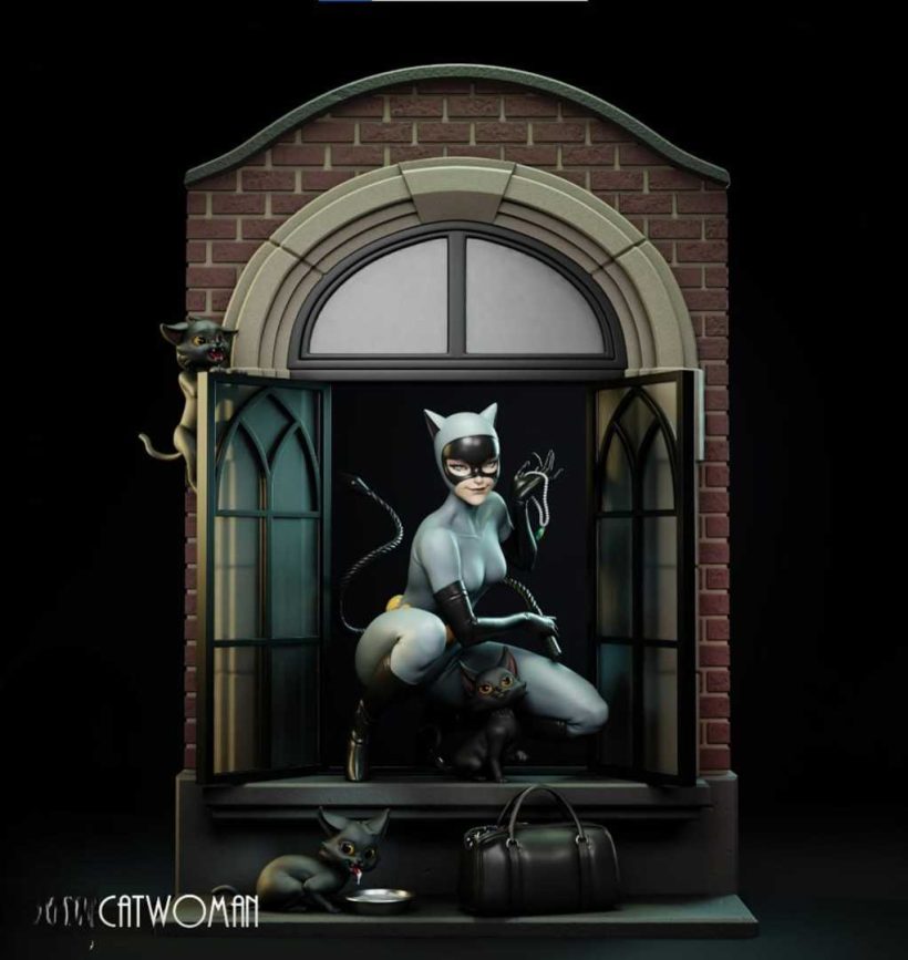 Catwoman stl files for 3d printing model