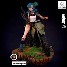 Bulma on motorcycle - STL 3D print files