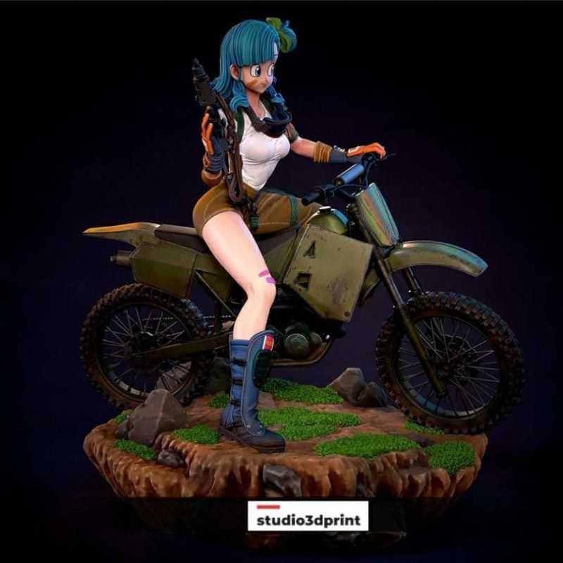 Bulma on motorcycle - STL 3D print files
