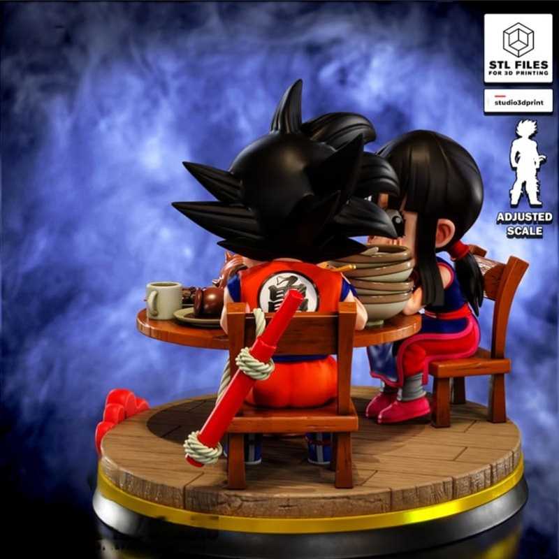 Kid Goku and Chi-Chi - STL 3D print files