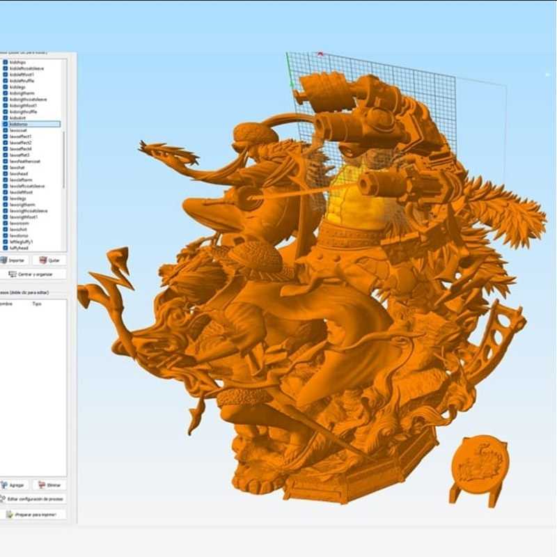 Luffy, Trafalgar and Eustass One Piece - STL 3D print files