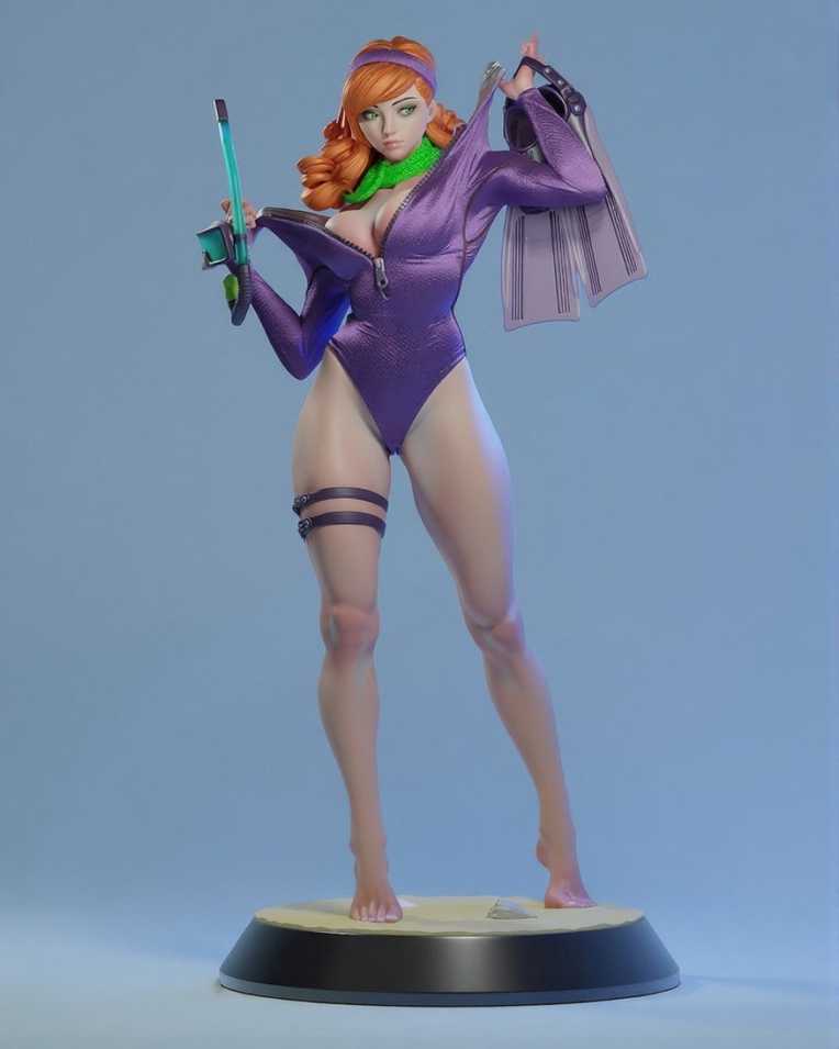 Daphne blakely SFW NSFW Versions 3d print stl files
