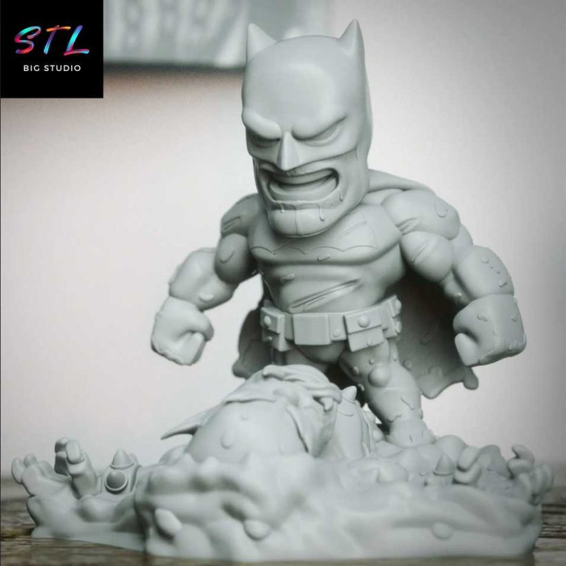 Batman Chibi STL - The Dark Knight - 3D Printable Figure
