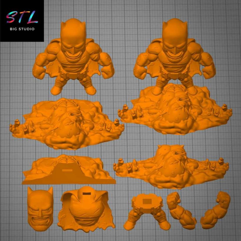 Batman Chibi STL - The Dark Knight - 3D Printable Figure