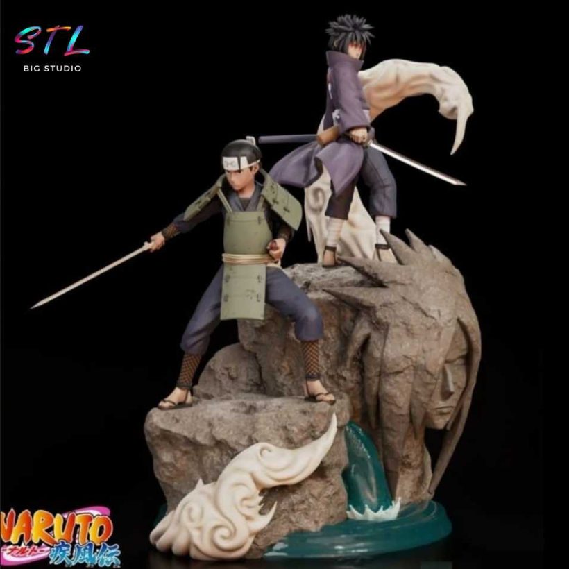 Hashirama and Madara Young STL - Naruto Shippuden - 3D Diorama to Print