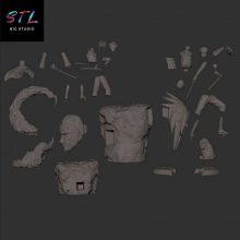 Hashirama and Madara Young STL - Naruto Shippuden - 3D Diorama to Print