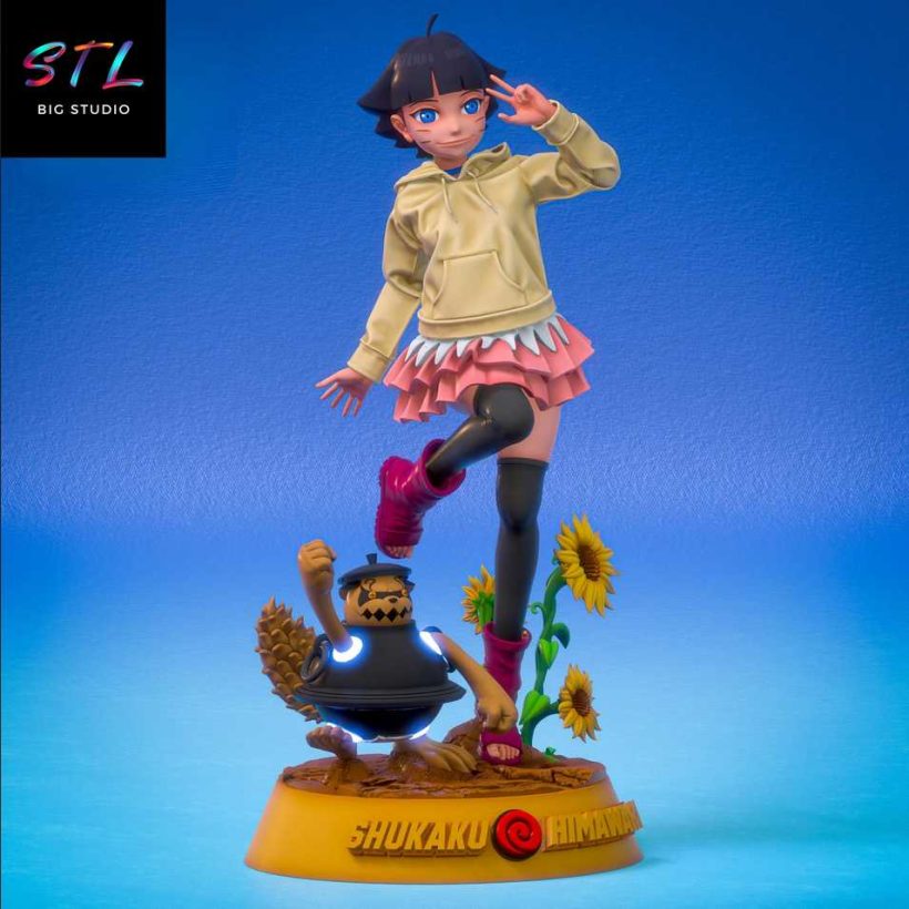 Himawari Uzumaki and Shukaku STL - Boruto: Naruto Next Generations - 3D Printable Figure