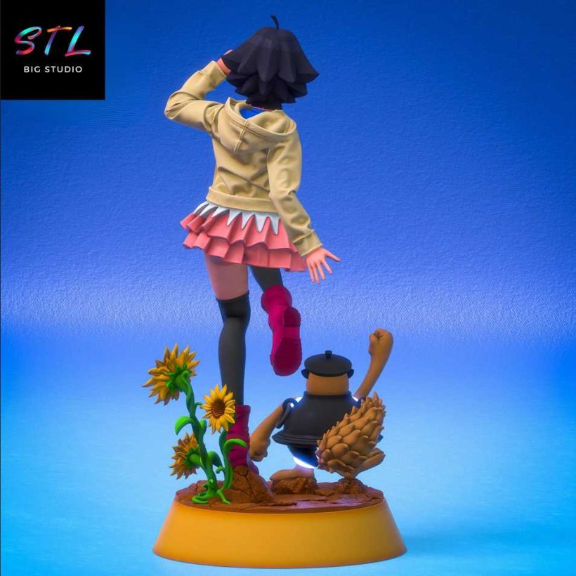 Himawari Uzumaki and Shukaku STL - Boruto: Naruto Next Generations - 3D Printable Figure