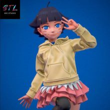 Himawari Uzumaki and Shukaku STL - Boruto: Naruto Next Generations - 3D Printable Figure