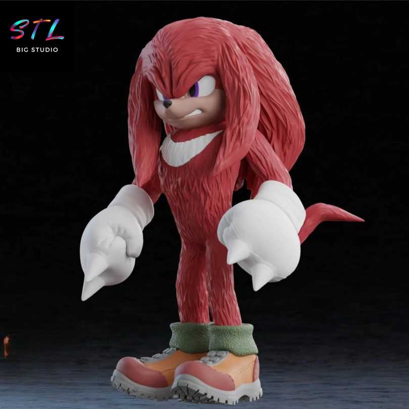 Knuckles STL - Sonic the Hedgehog - 3D Printable Figure