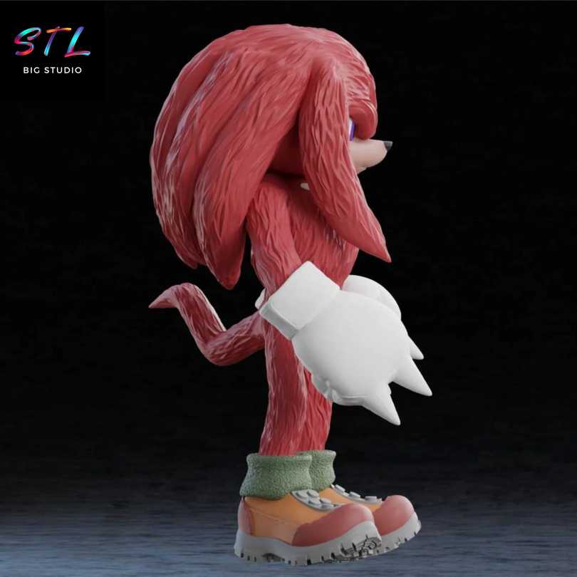 Knuckles STL - Sonic the Hedgehog - 3D Printable Figure