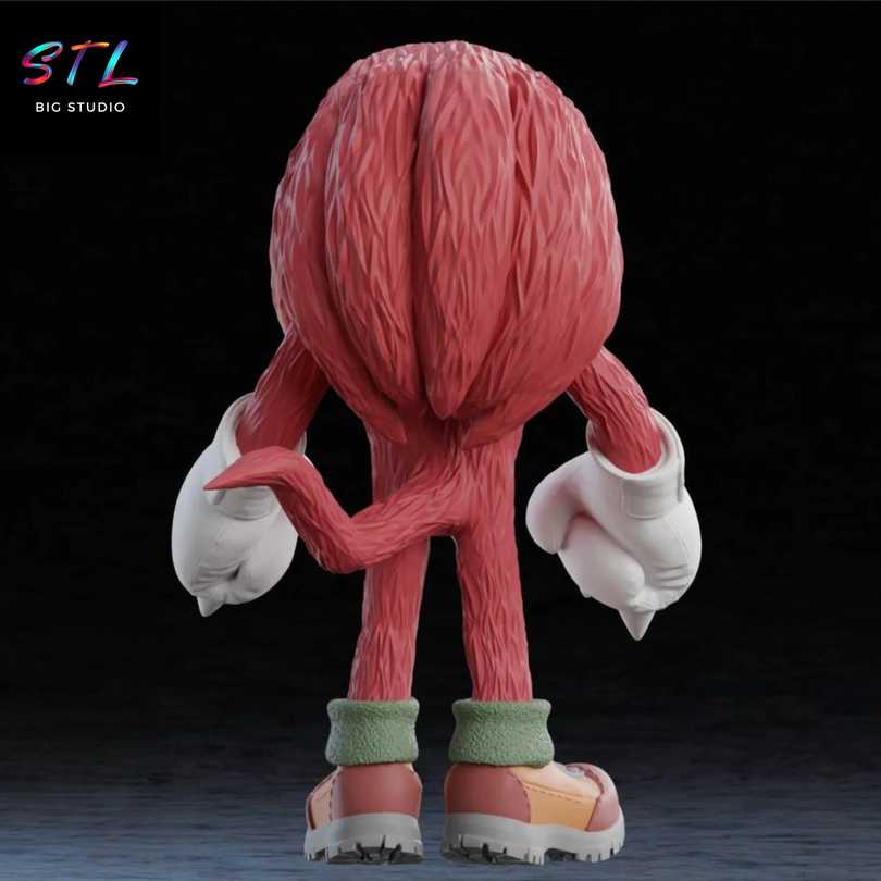 Knuckles STL - Sonic the Hedgehog - 3D Printable Figure