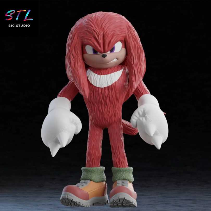 Knuckles STL - Sonic the Hedgehog - 3D Printable Figure