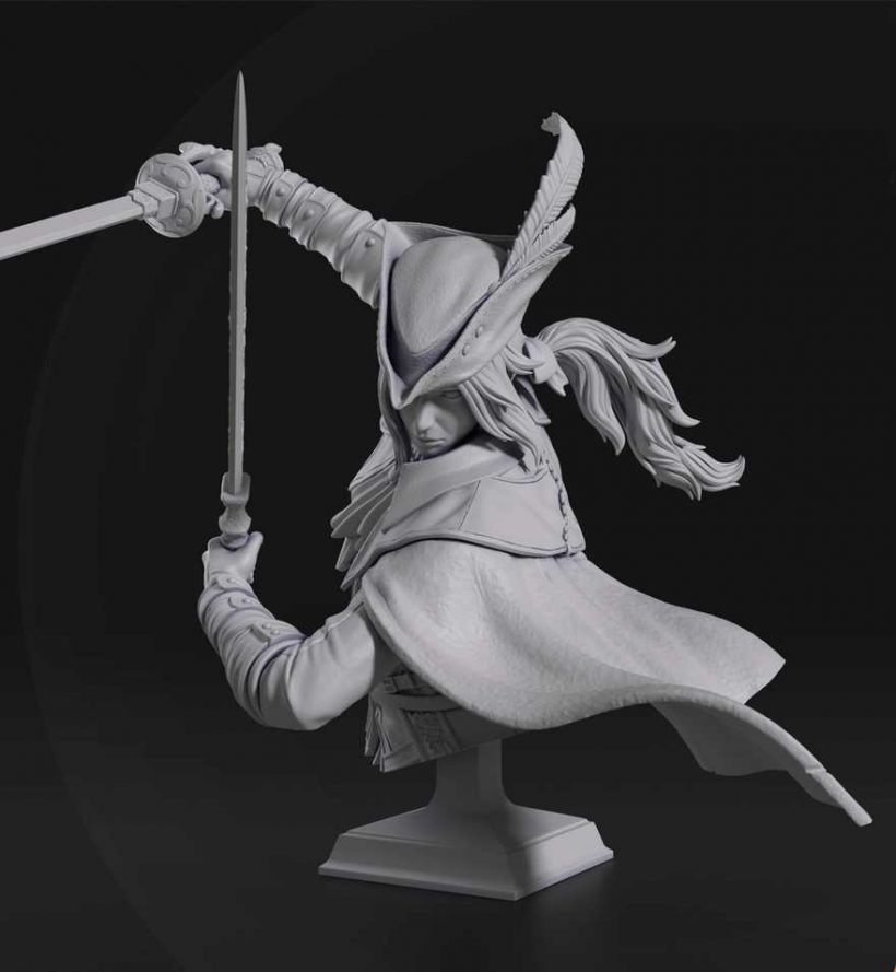 Lady Maria + Bust - Bloodborne - STL Files