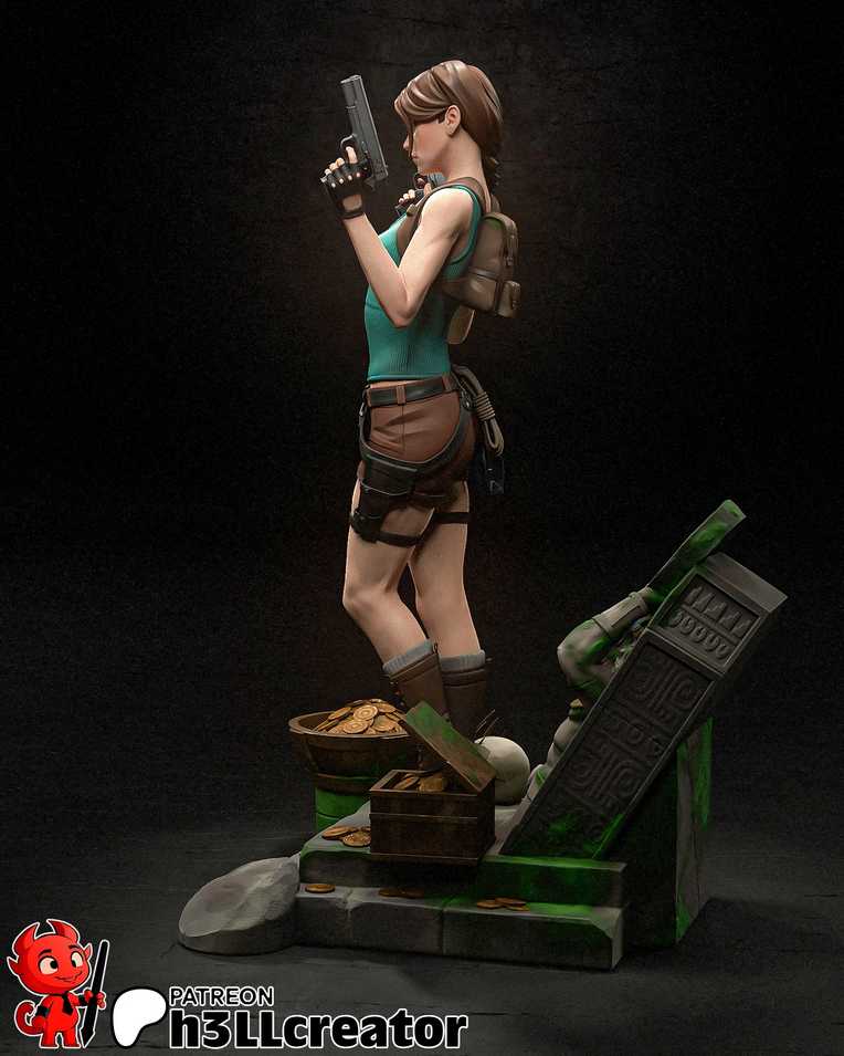 Lara Croft 2 + Bust - Tomb Raider - STL Files