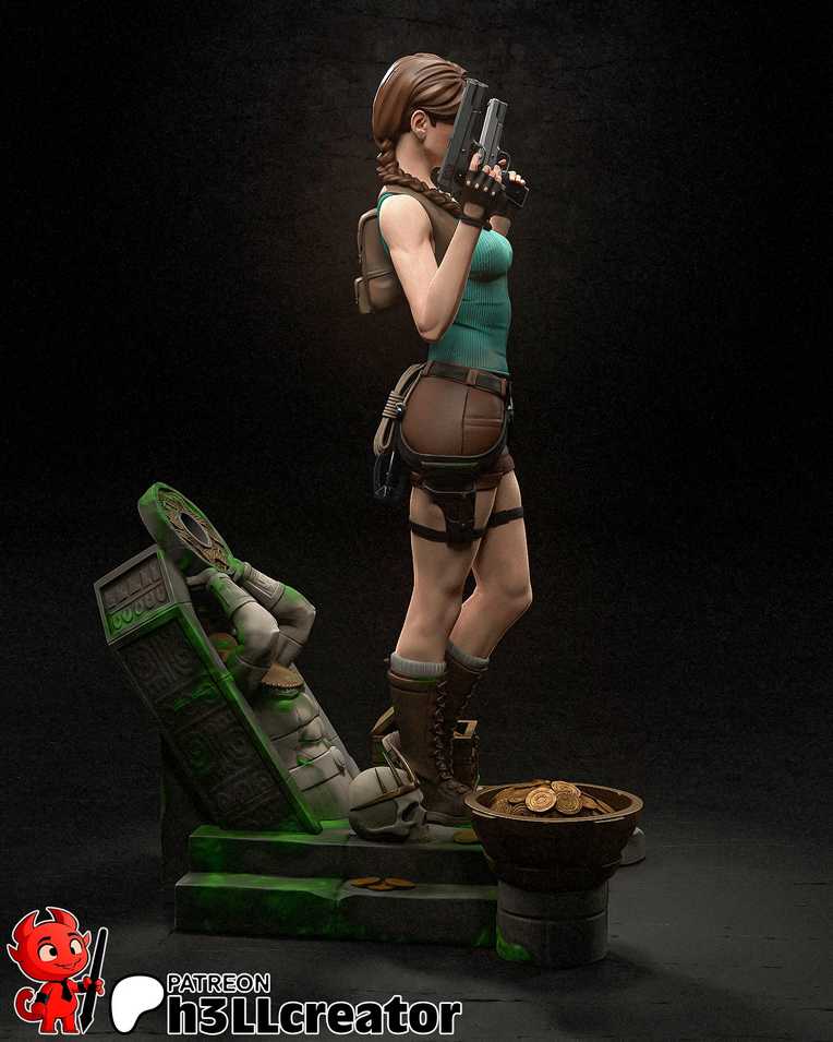 Lara Croft 2 + Bust - Tomb Raider - STL Files