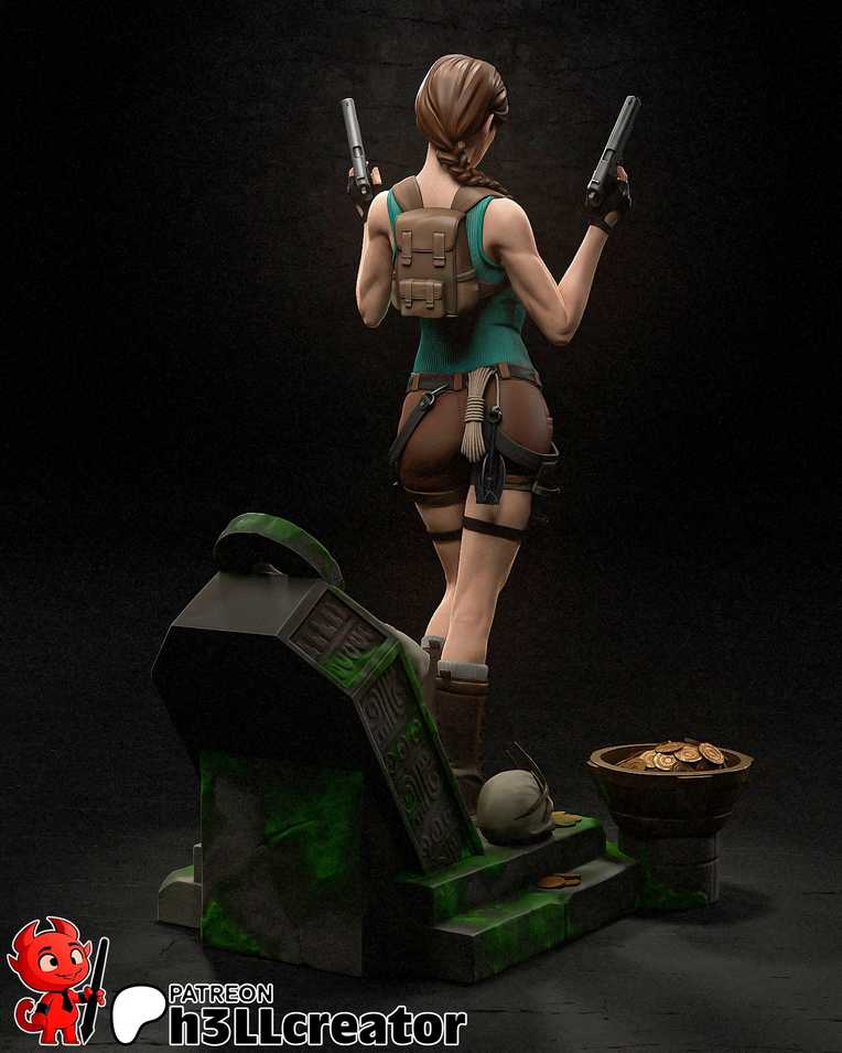 Lara Croft 2 + Bust - Tomb Raider - STL Files