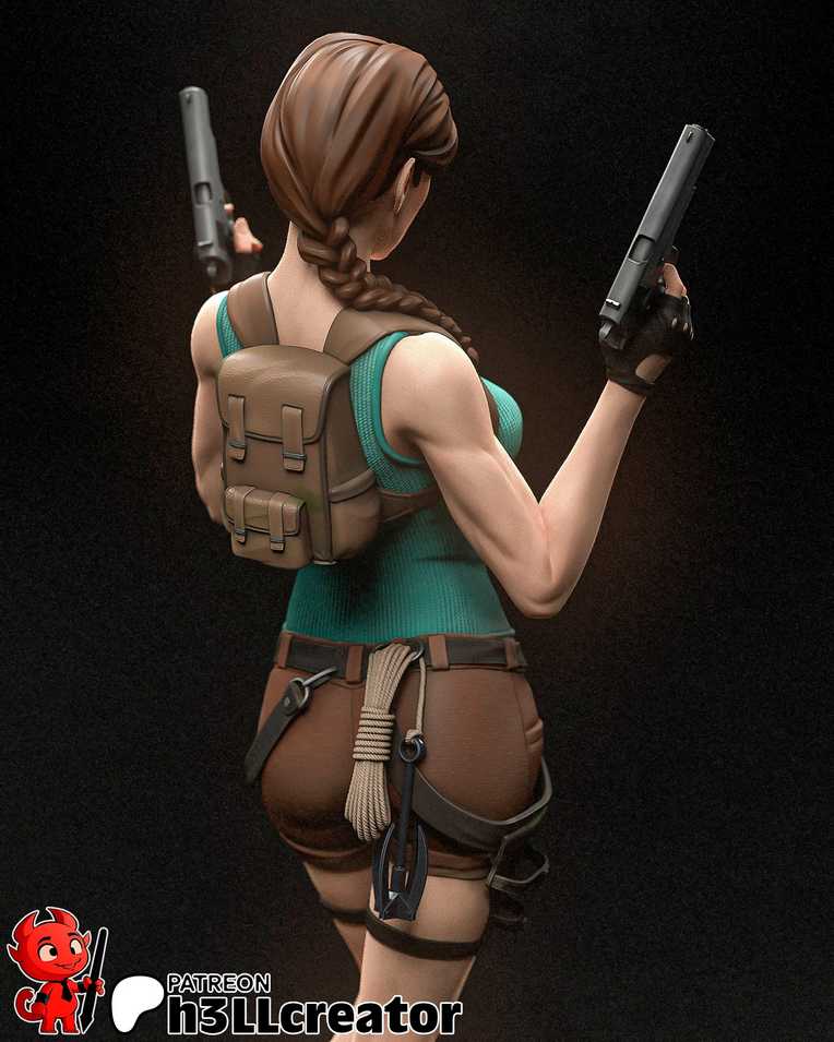 Lara Croft 2 + Bust - Tomb Raider - STL Files