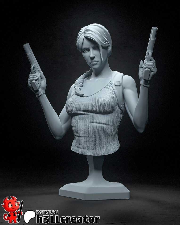 Lara Croft 2 + Bust - Tomb Raider - STL Files