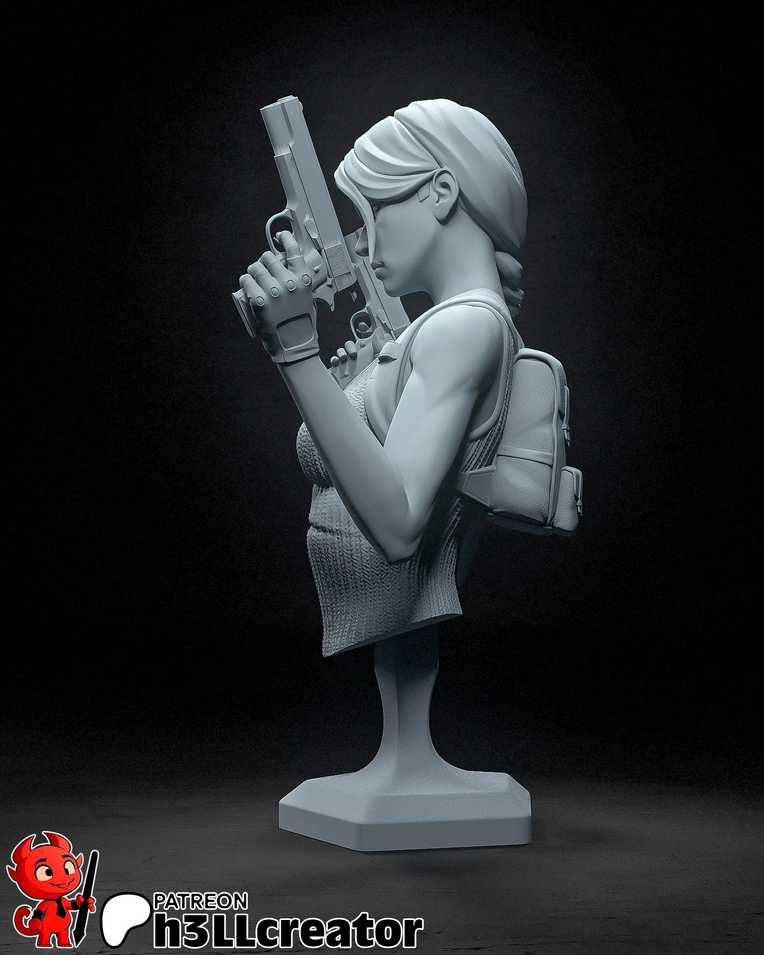 Lara Croft 2 + Bust - Tomb Raider - STL Files