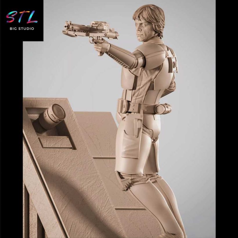 Luke Skywalker Stormtrooper STL - Star Wars - 3D Printable Figure