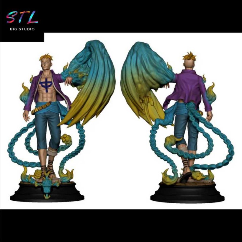 Marco the Phoenix STL - One Piece 3D Printable Figure