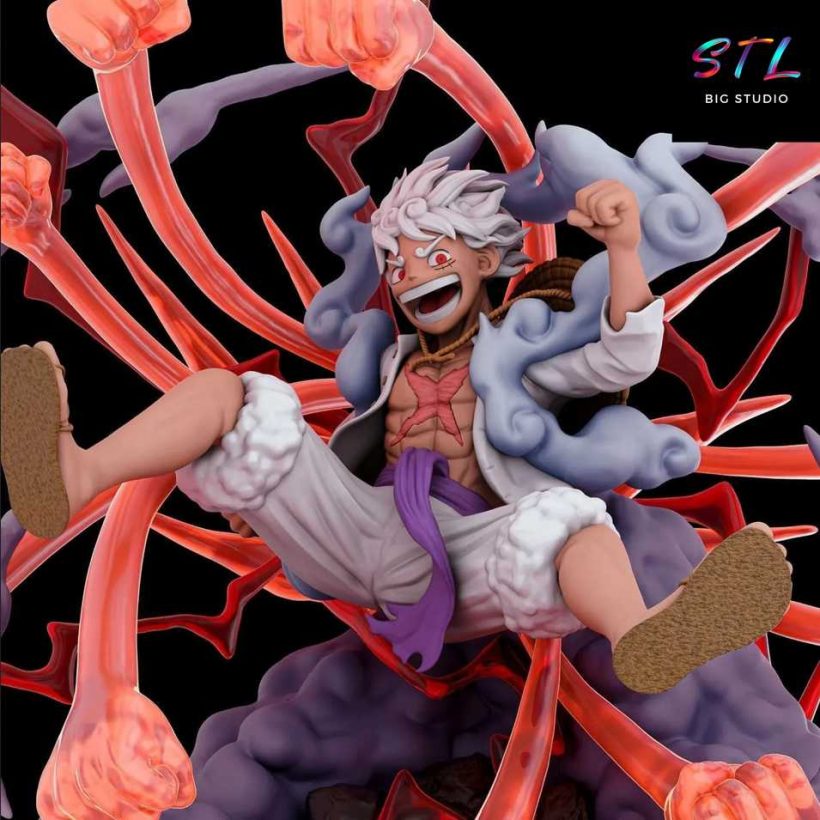 Monkey D. Luffy Gear 5 STL Figure - One Piece - 3D Printable Model