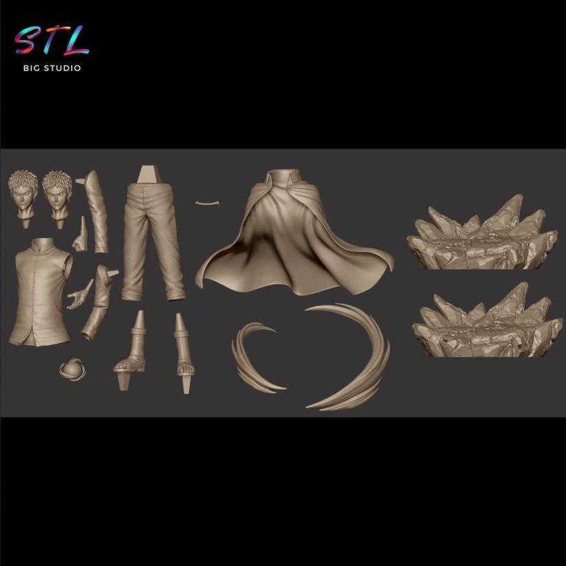 Naruto Hokage STL - 3D Printable Figure