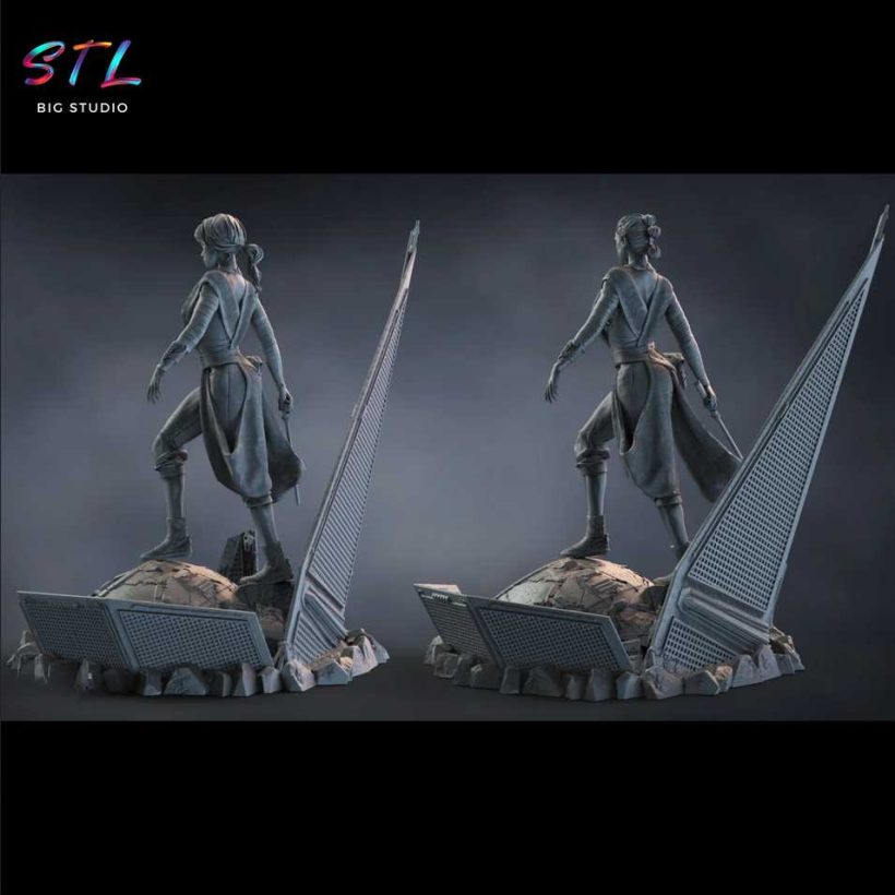 Rey STL for 3D Printing - Star Wars