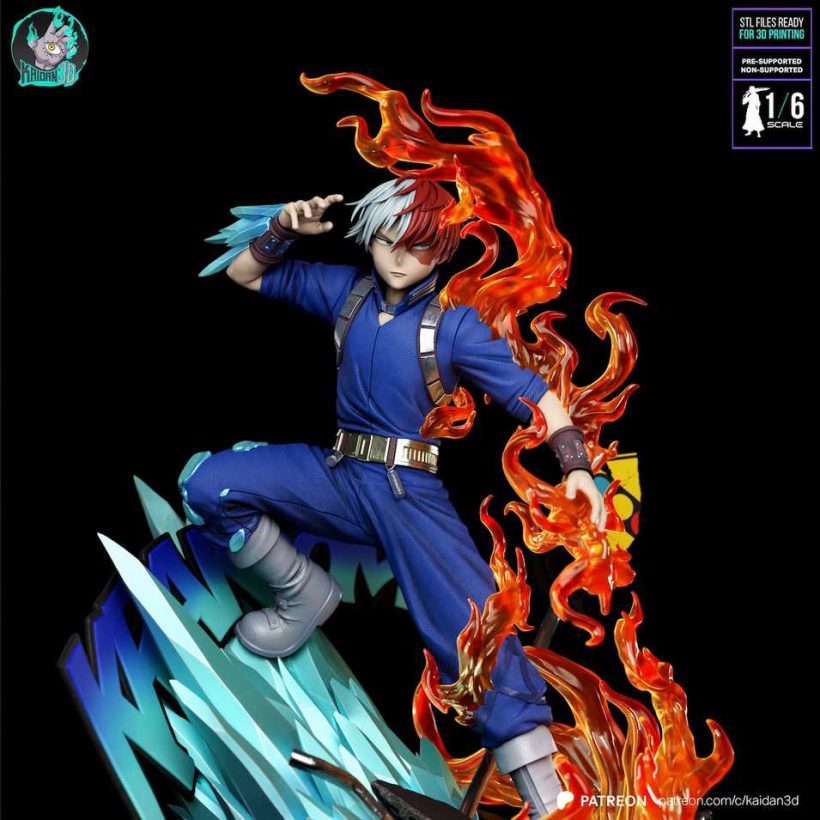 Shoto Todoroki STL - My Hero Academia
