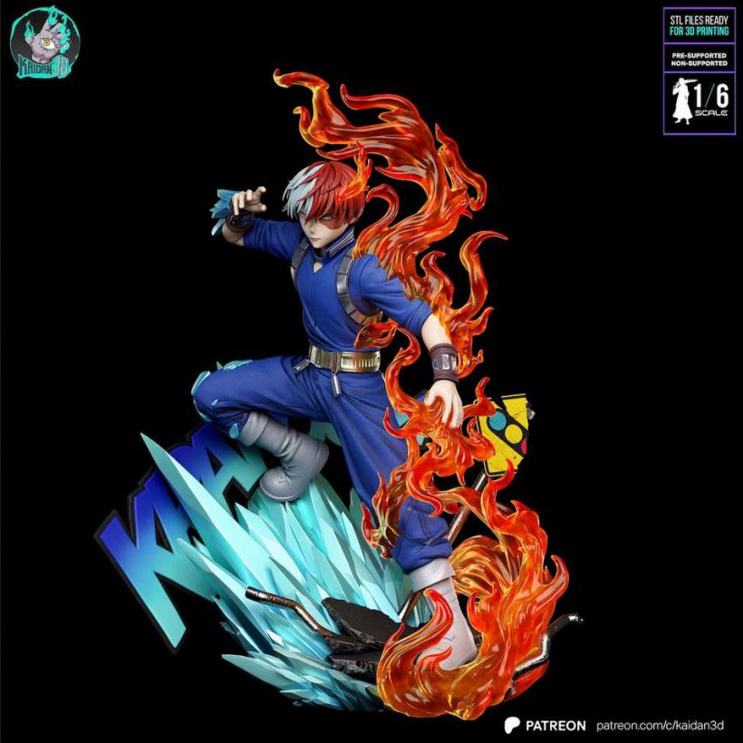 Shoto Todoroki STL - My Hero Academia