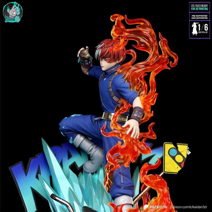 Shoto Todoroki STL - My Hero Academia