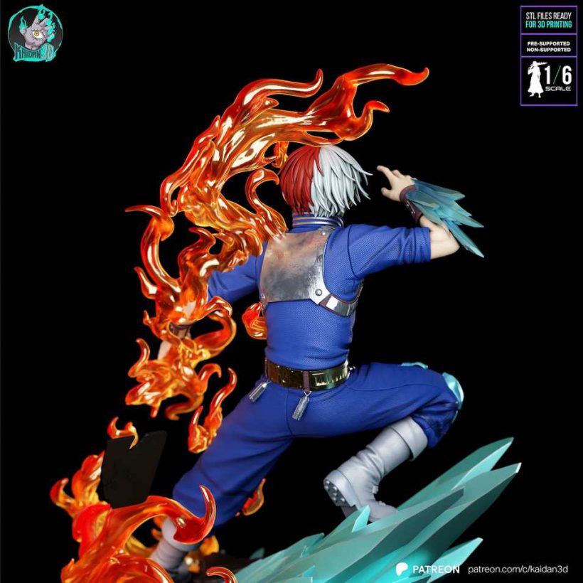 Shoto Todoroki STL - My Hero Academia